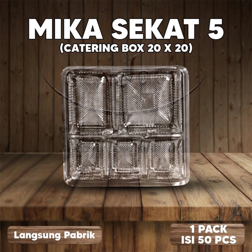 Mika 20x20 Mika Sekat 5 Mika / Mika Sekat Dus Nasi