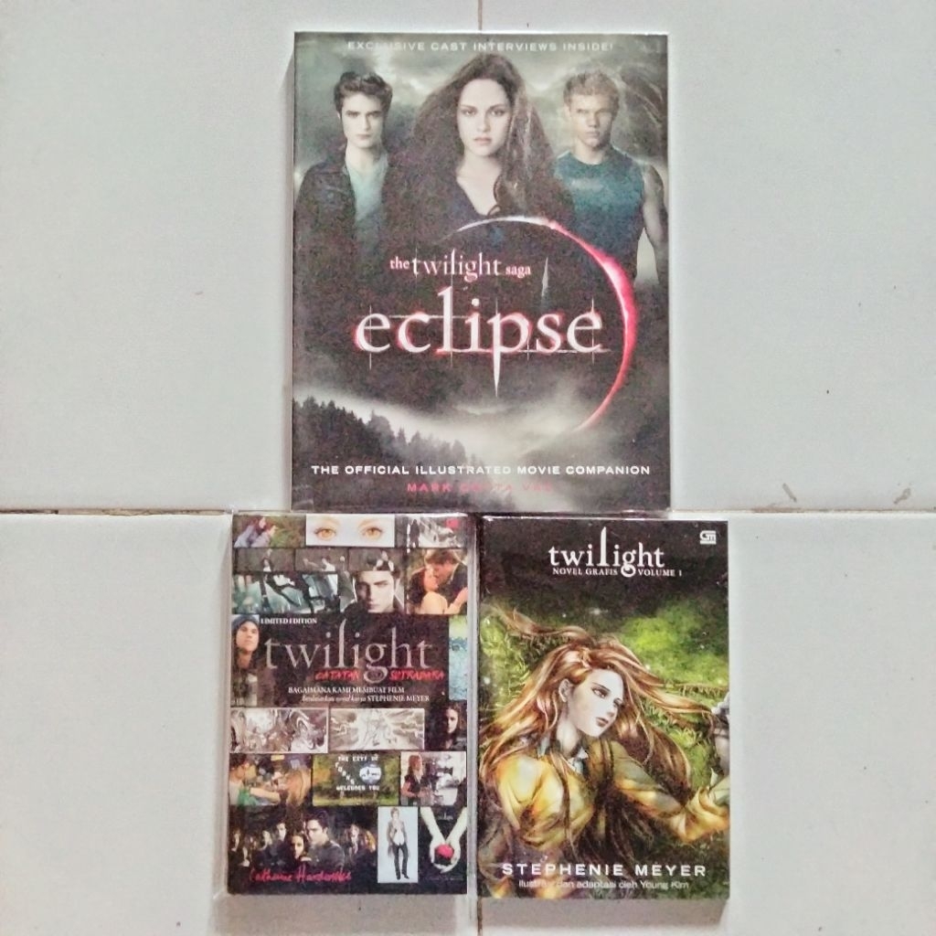 Paket Twilight - Novel Grafis - Catatan Sutradara - Eclipse - 3 Edisi