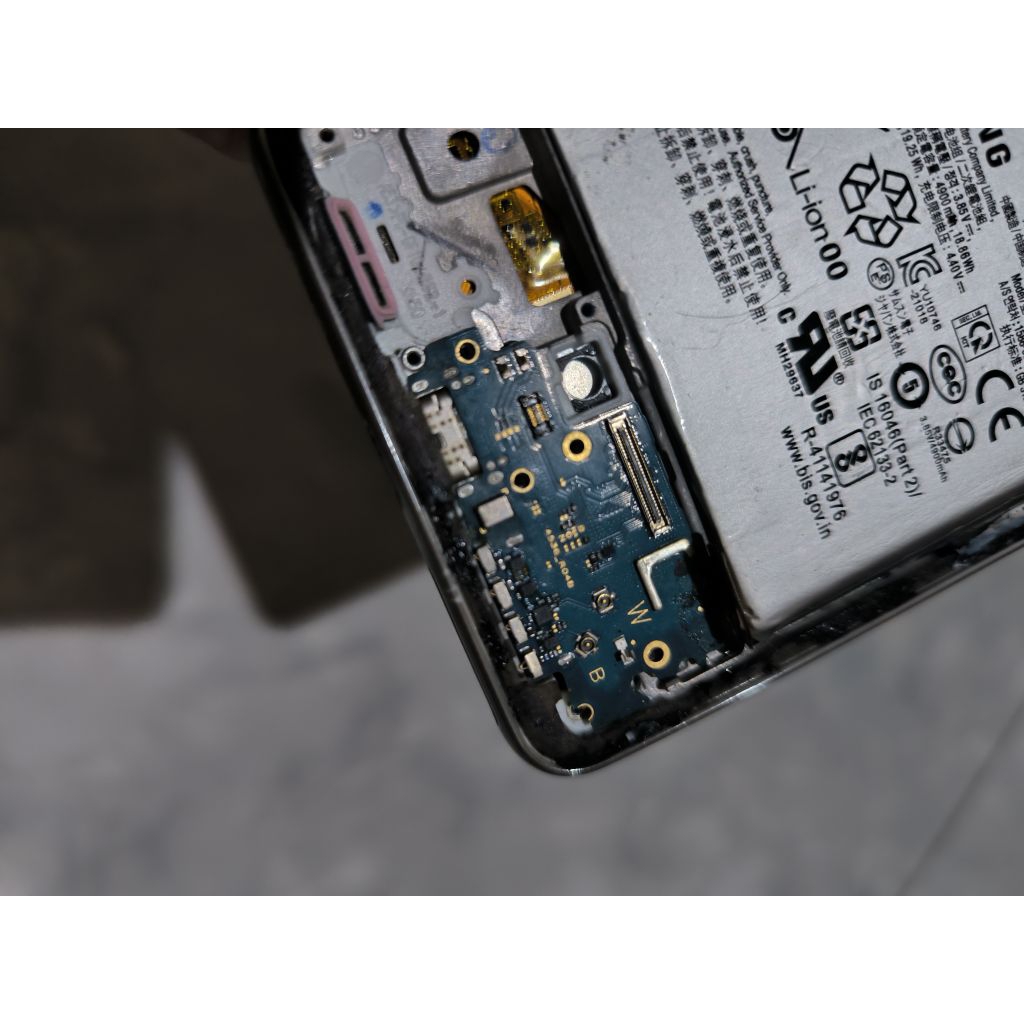 pcb board papan charger Samsung galaxy a53 original copotan