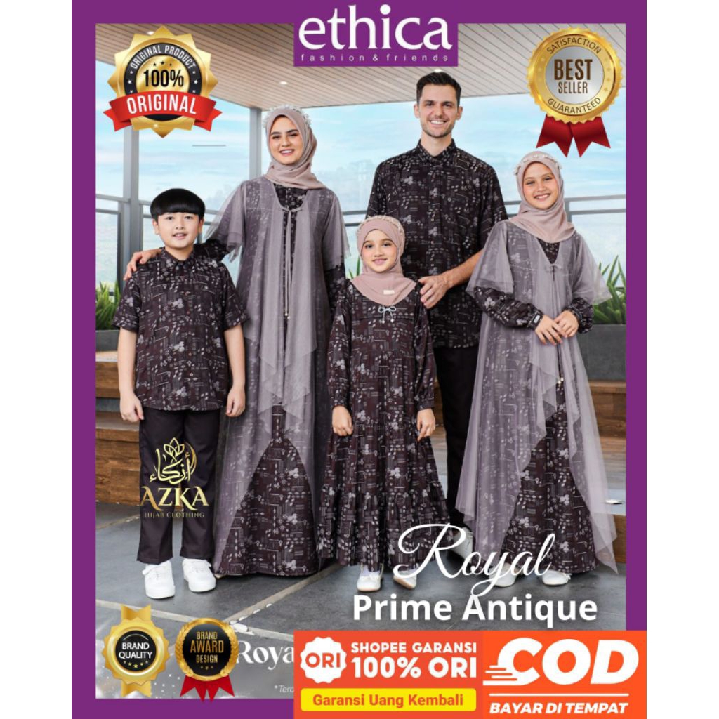 ETHICA Sarimbit 2026 Royal Prime Antique Gamis Inner Outer Ethica Original Sarimbit Ethica 2026 - Sa