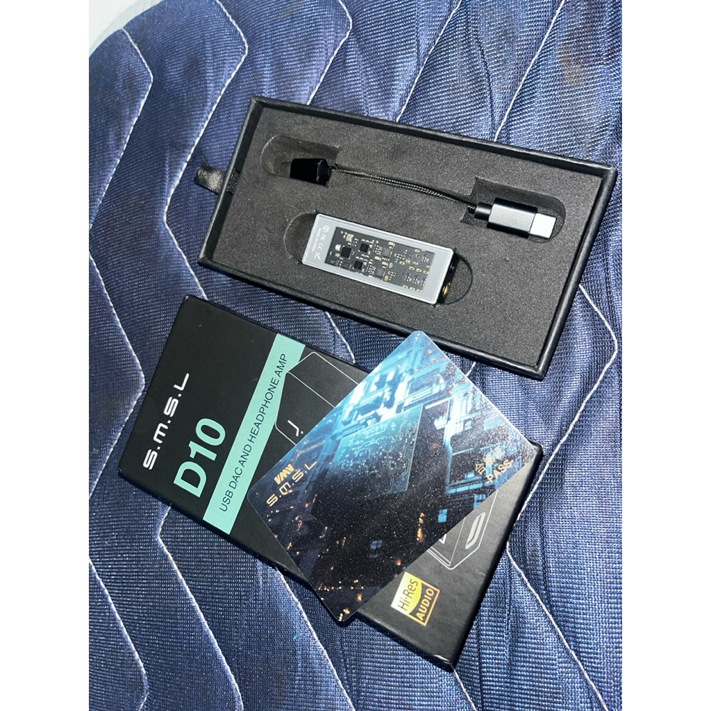 (BEKAS) SMSL D10 / D-10 / D 10 Portable USB Headphone Amplifier DAC Chip 2*CS43131 3.5mm 4.4mm Balan