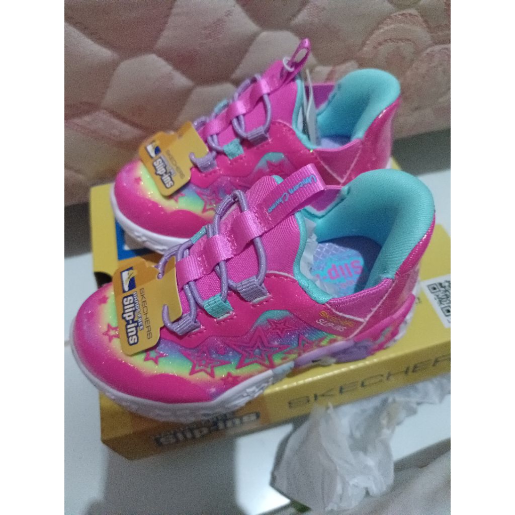Sepatu Anak Skechers Hands Free Slips Unicorn Dreams - Starry Lite