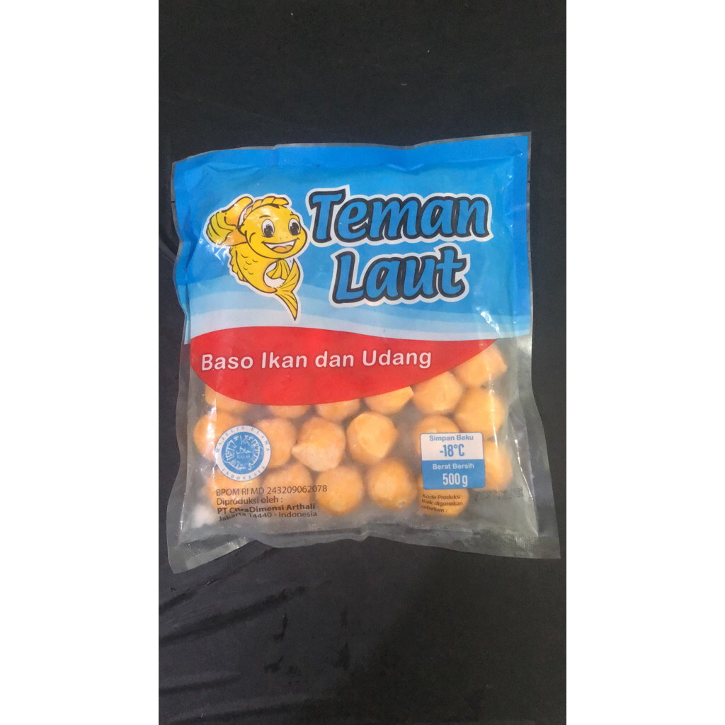 Teman Laut Bakso Ikan dan Udang 500gram