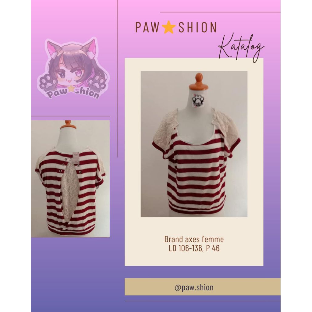 atasan rajut mix brokat axes femme