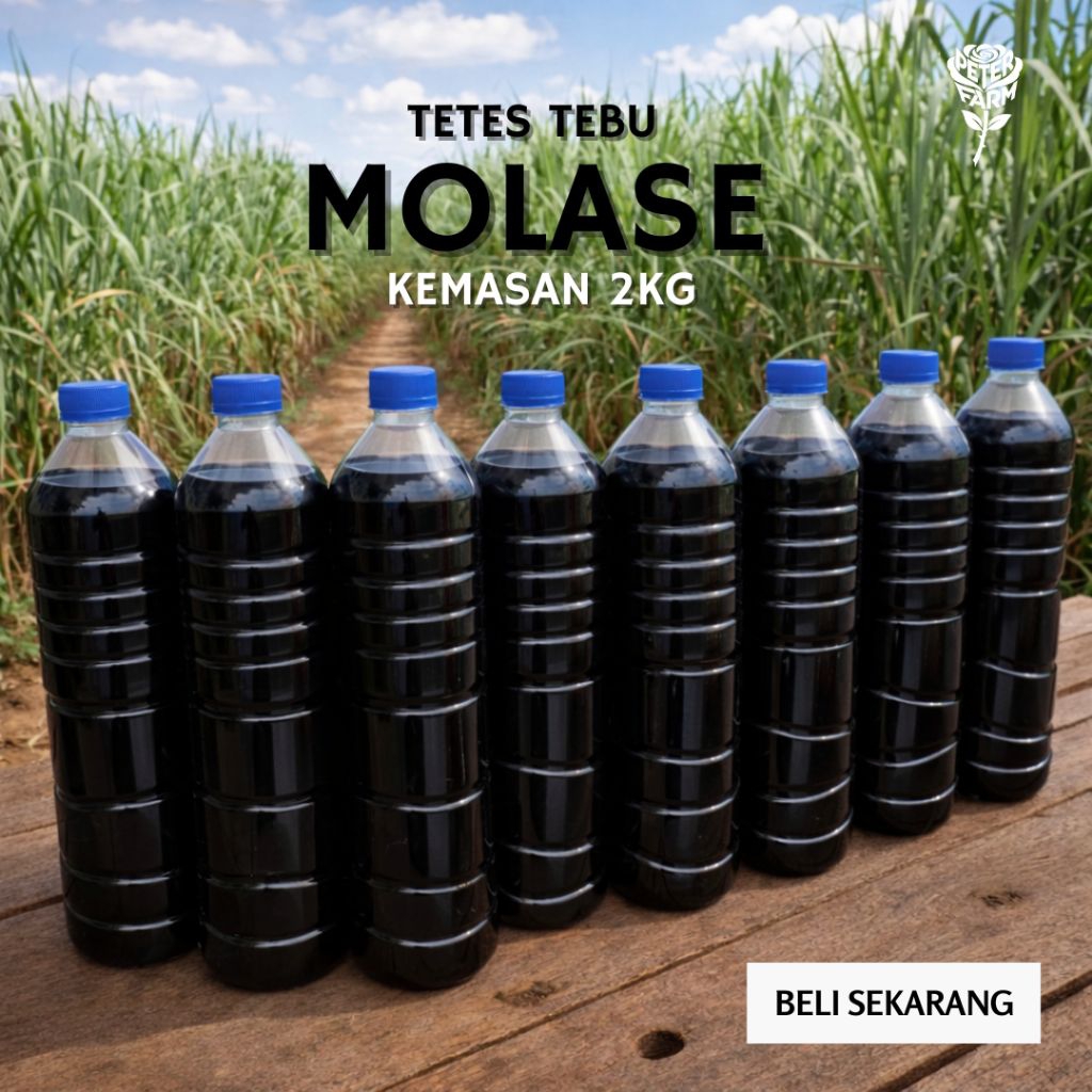 Molase Tetes Tebu Murni Super Kental 2kg