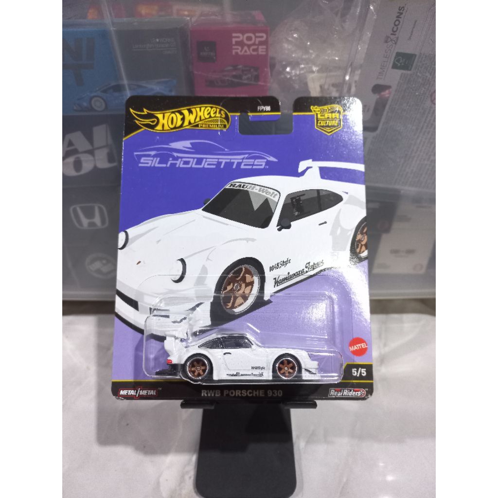 Hot Wheels Premium Silhouettes RWB Porsche 930 Putih