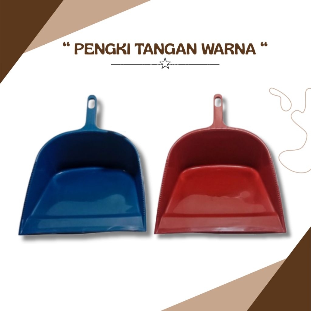 Pengki Sekop Serok Plastik Sampah Tangan Pendek / Serokan Sampah Tanpa Gagang