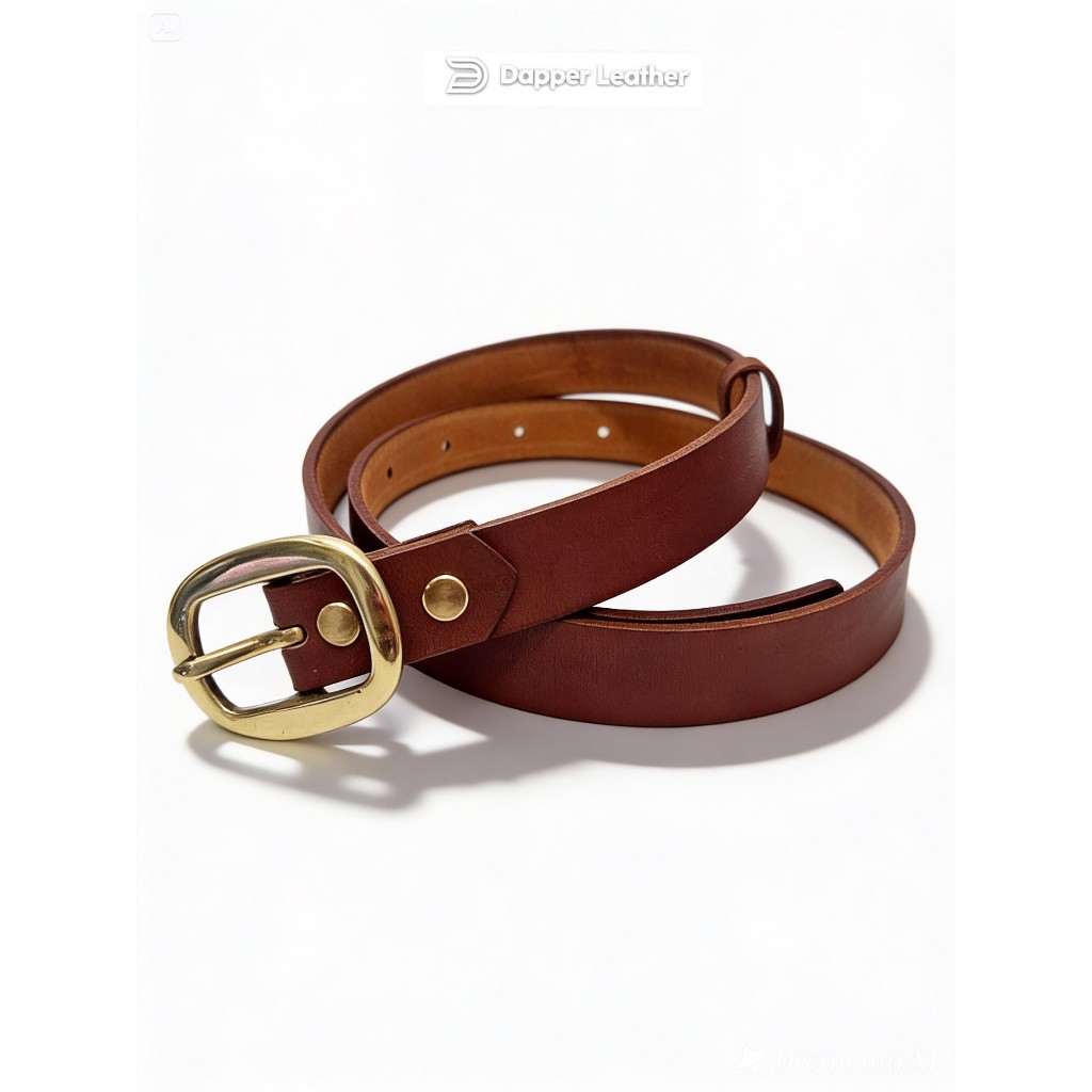 Ikat Pinggang Kulit Vegtan Wanita BV118 Belt Dapper Leather