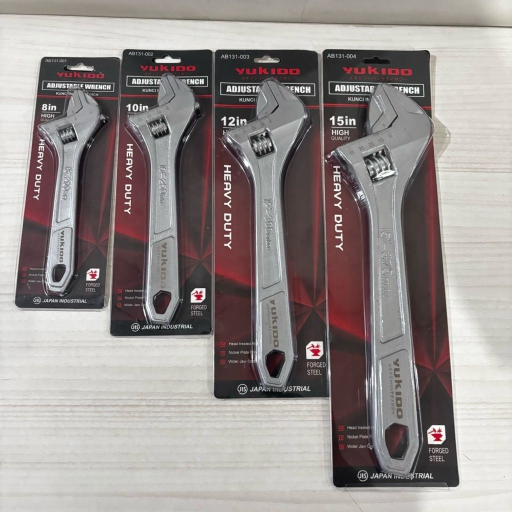 Yukido kunci inggris 8 inch , kunci inggris 8" yukido heavy duty , Yukido Adjustable Wrench