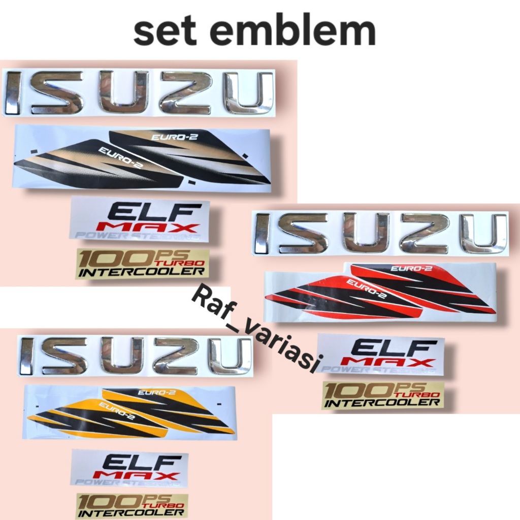 stiker isuzu elf max 100ps / stiker isuzu elf nkr nhr / stiker isuzu elf  euro / stiker pintu elf / 