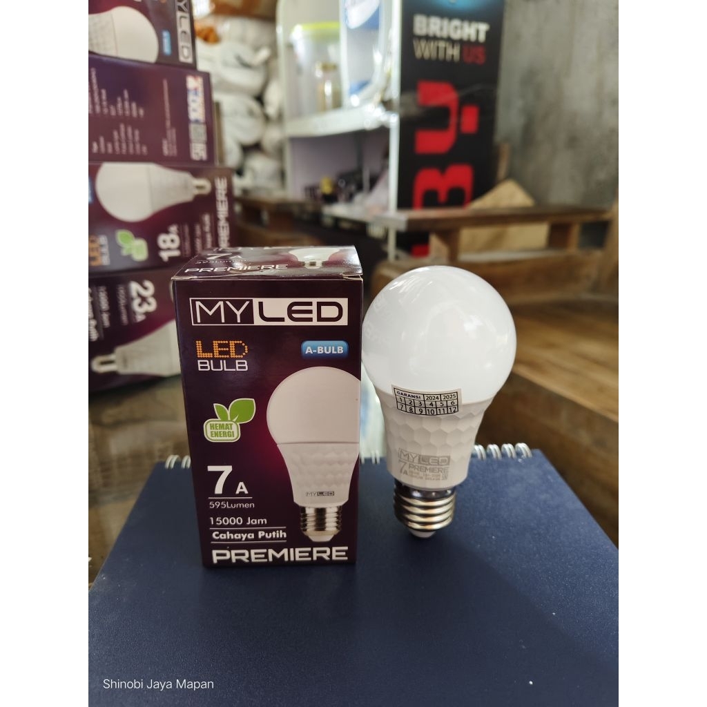 Lampu LED MyLED Premier 7 Watt Hemat Energi dengan Cahaya Putih 6500K