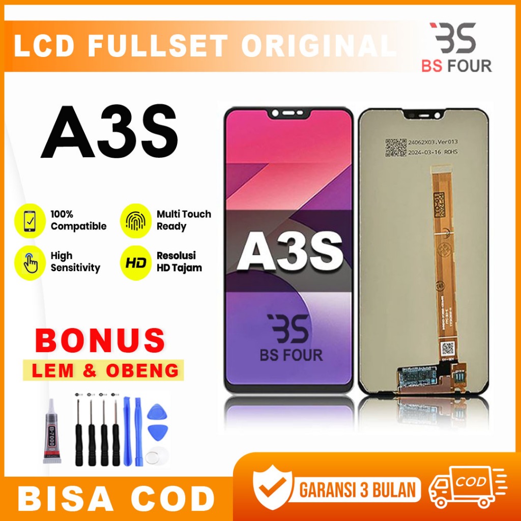 LCD FOR OPPO A3S Ori fullset asli touchscreen original 100% COD Ekstra Packing LCD Fullset Touchscre