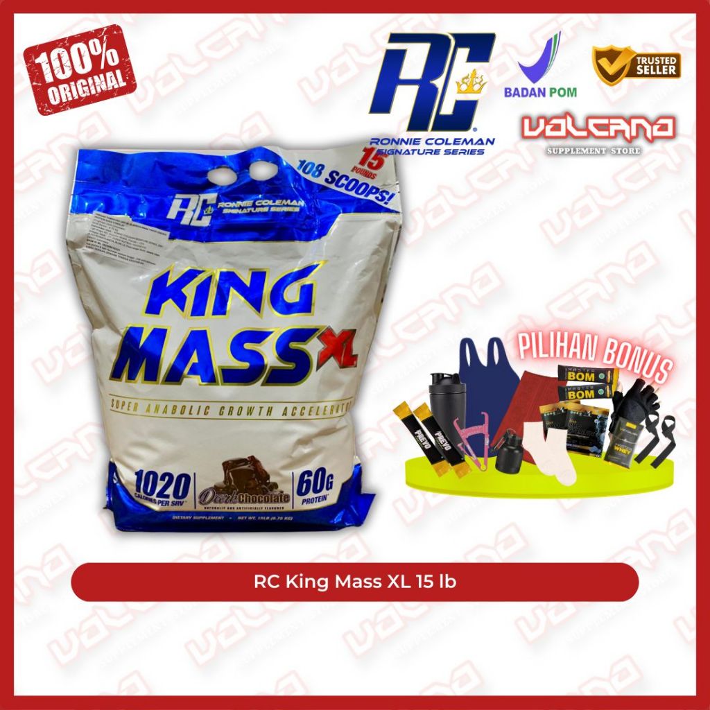 RC King Mass XL 15 lb lbs Ronnie Coleman mass weight gainer bulking BPOM