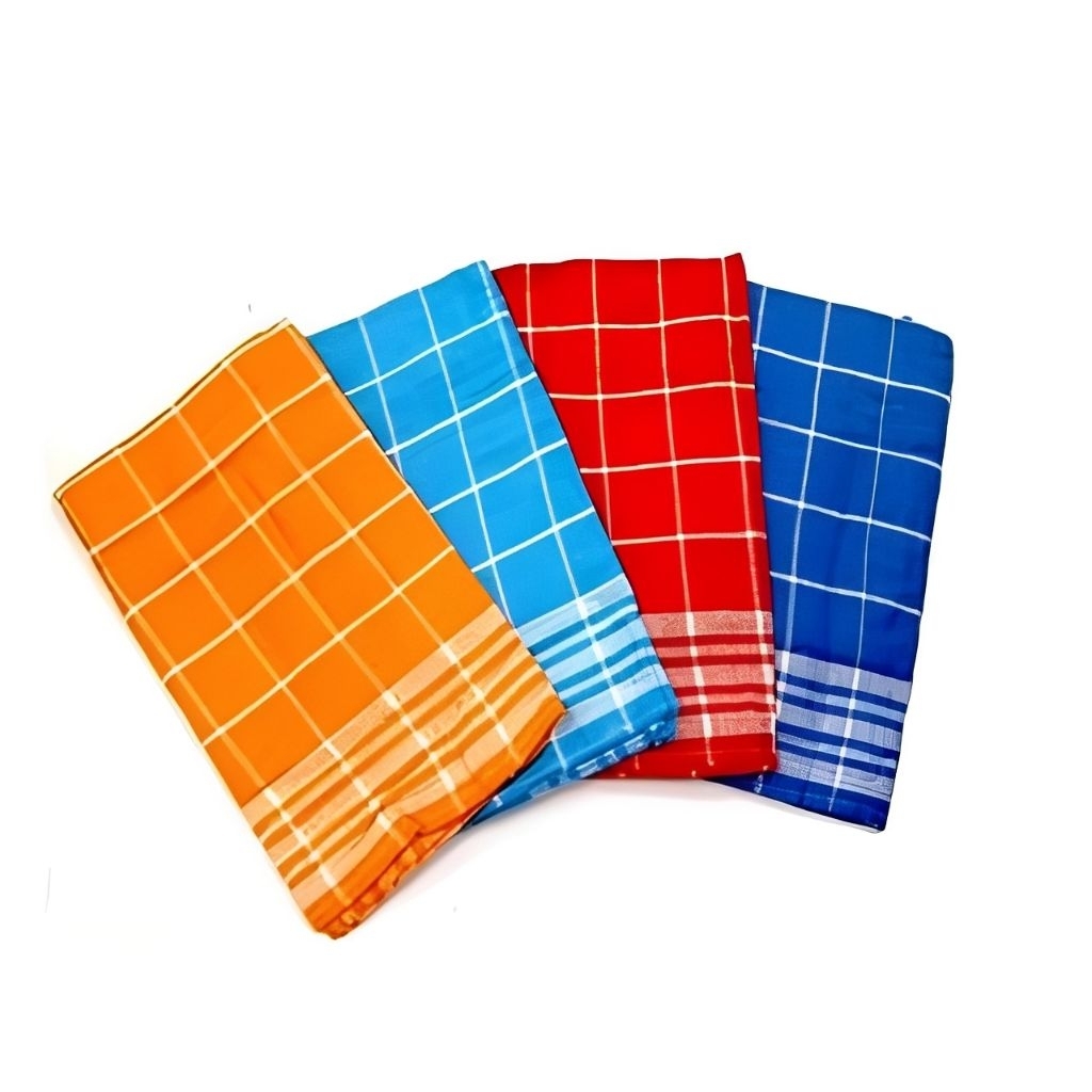 KAIN LAP MEJA SERBET SATUAN LAP DAPUR KOTAK KOTAK KAIN LAP TANGAN Lap Piring GELAS