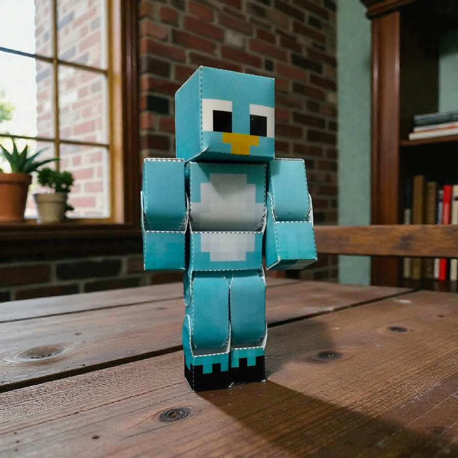 Papercraft karakter Minecraft Milo & Chip