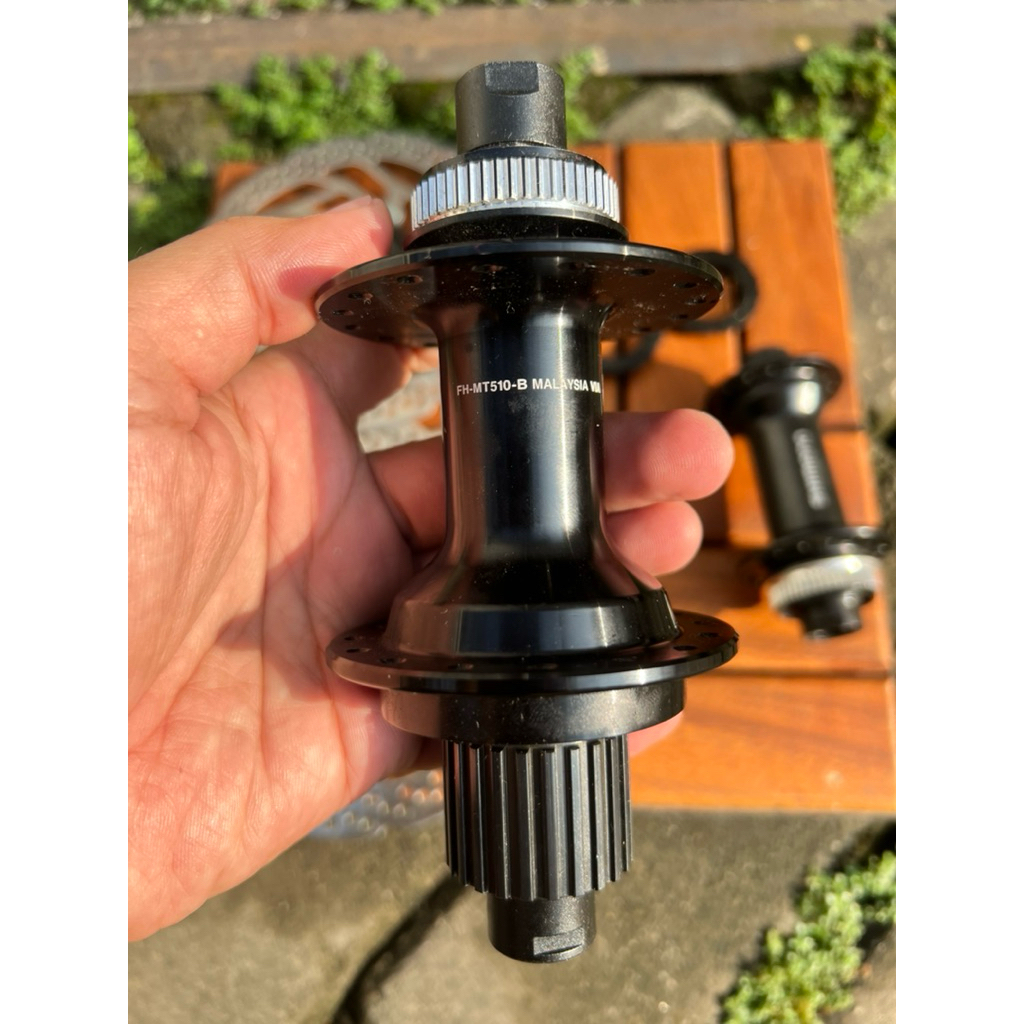 Freehub Belakang Microspline TA boost 32 hole shimano MT510 B center lock bukan six bolt