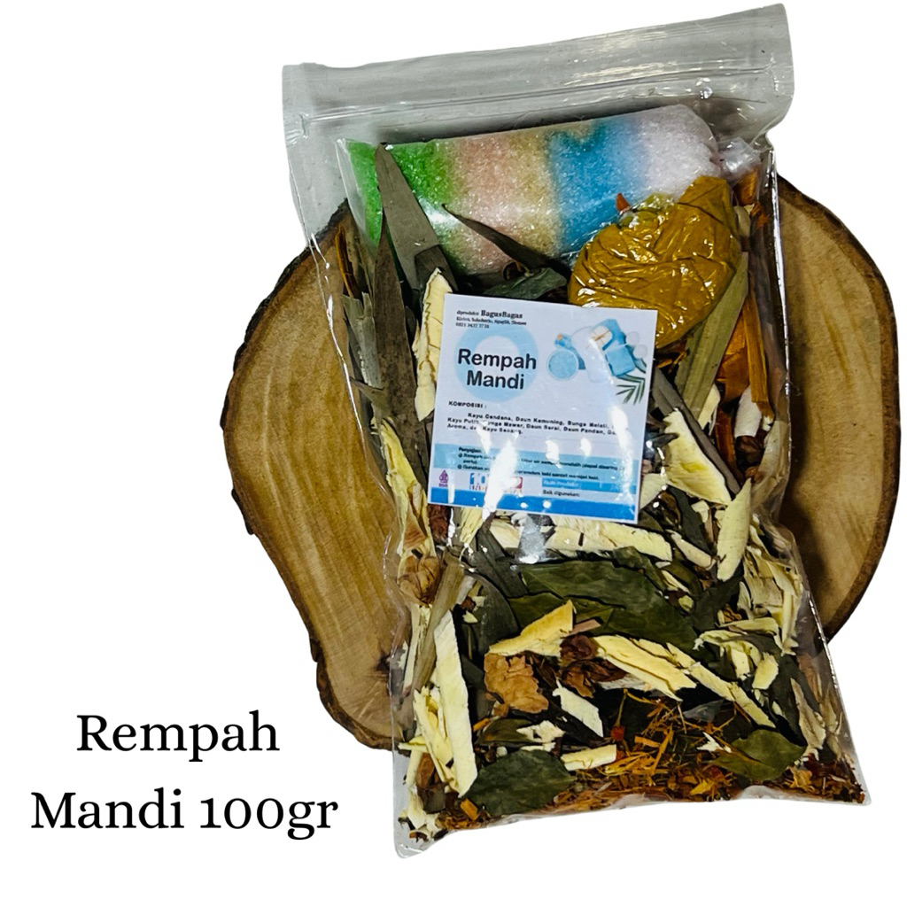 100gr Rempah Mandi Tradisional Rempah Mandi Sauna Spa Garam Aromaterapi Pegal Bau Badan Alami
