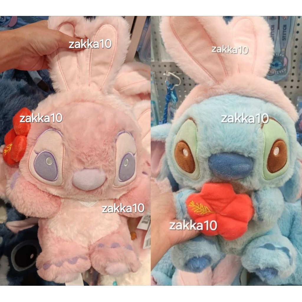 Miniso Disney Boneka Stitch Bunny Plush Toy | Boneka Stitch Kelinci