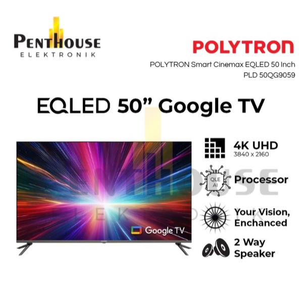 POLYTRON Smart Cinemax EQLED 50 Inch PLD 50QG9059