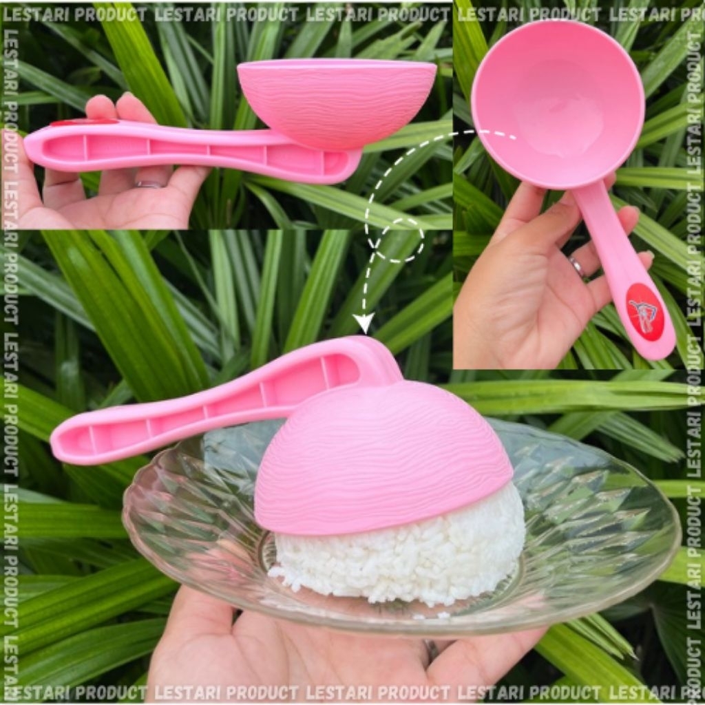 CENTONG CETAKAN NASI BUNGKUS/CETAKAN NASI BULAT PORTABEL