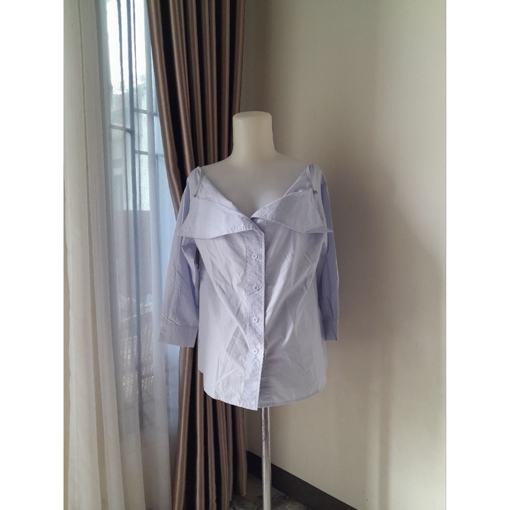 Korean Sabrina Blouse, Blouse Sabrina Nagita
