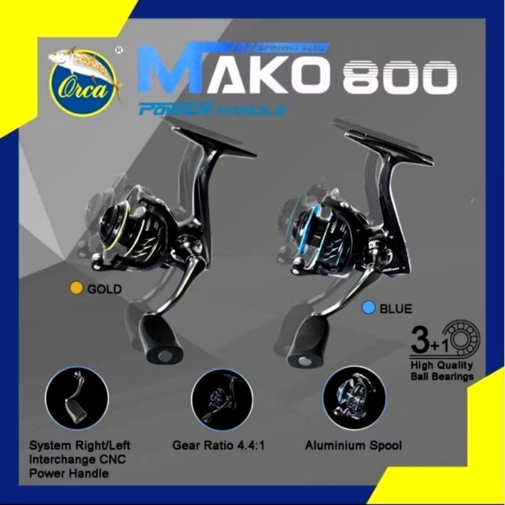REEL ORCA MAKO 800 POWER HANDLE MURAH BERKUALITAS
