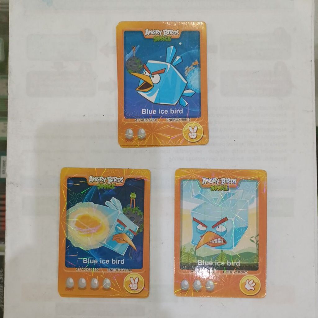 Angry Birds Space Card hologram "Trading Card Game"