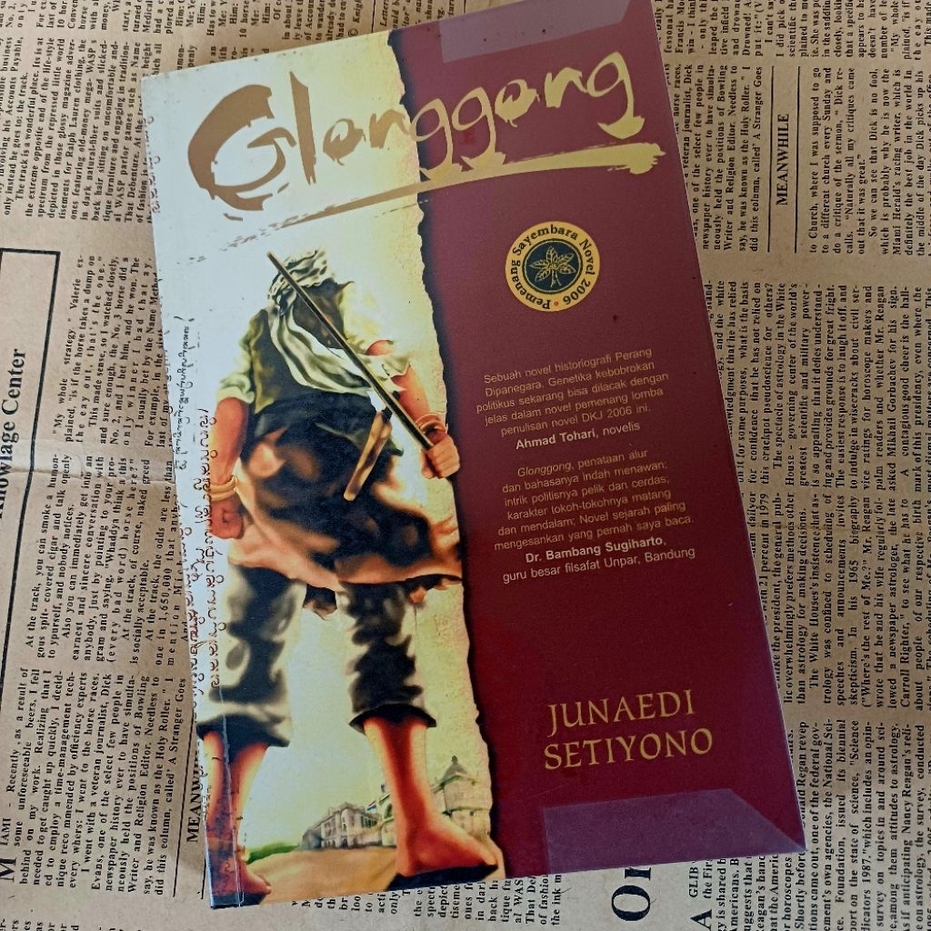 Novel bekas original - Glonggong karya Junanedi Setiyono