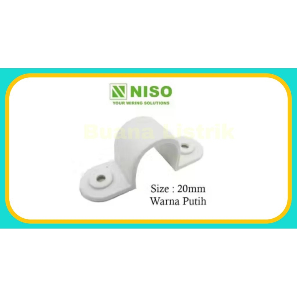 Klem Pipa Listrik NISO Conduit 20mm