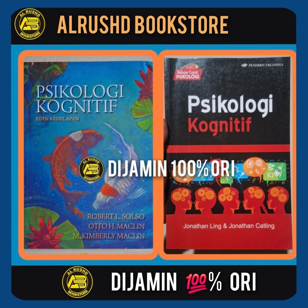 Buku (ORI 100%) Psikologi Kognitif (Erlangga) Robert L Solso / Jonathan Ling / Jonathan Catling