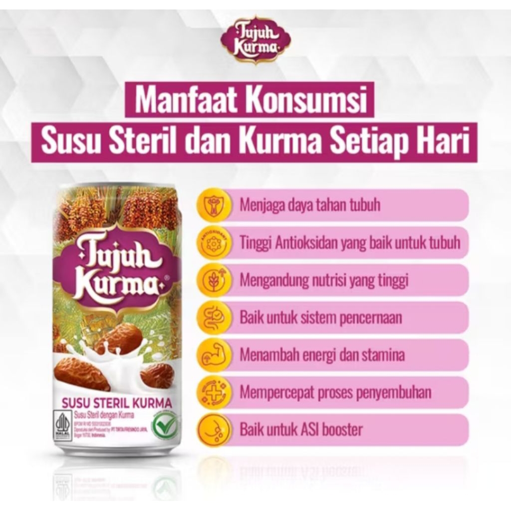 Tujuh Kurma 1 dus isi 12 kaleng
