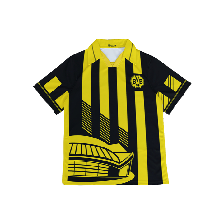 Jersey ReFive-Jersey Vintage Retro Casual/streetwear BORRUSIA DORTMUND Unisex Pria dan Wanita Tangan
