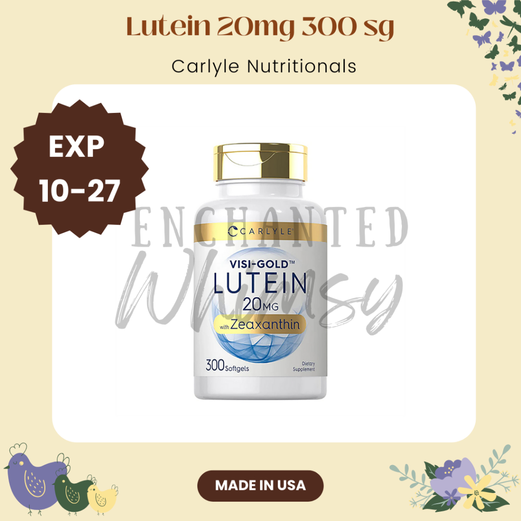 Lutein Zeaxanthin 20 mg Carlyle 300 sg vitamin Kesehatan mata vit vision zeaxanthin suplemen