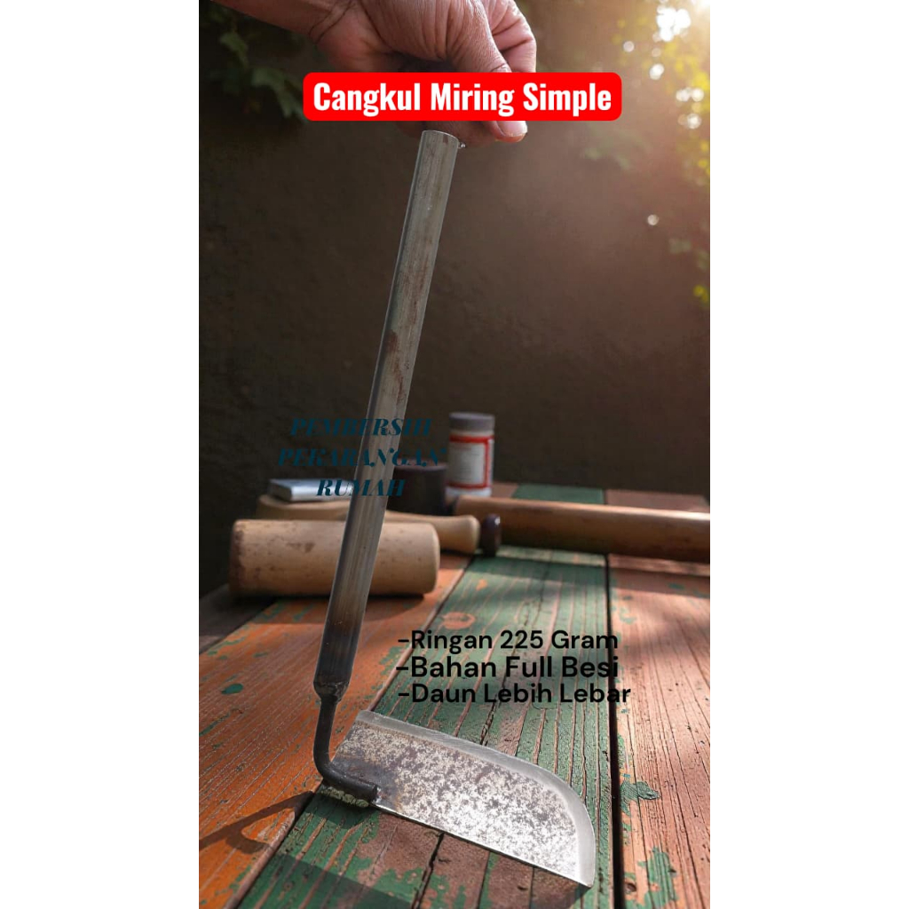 CANGKUL MIRING BERSIH HALAMAN RUMAH SAMBIL DUDUK COD