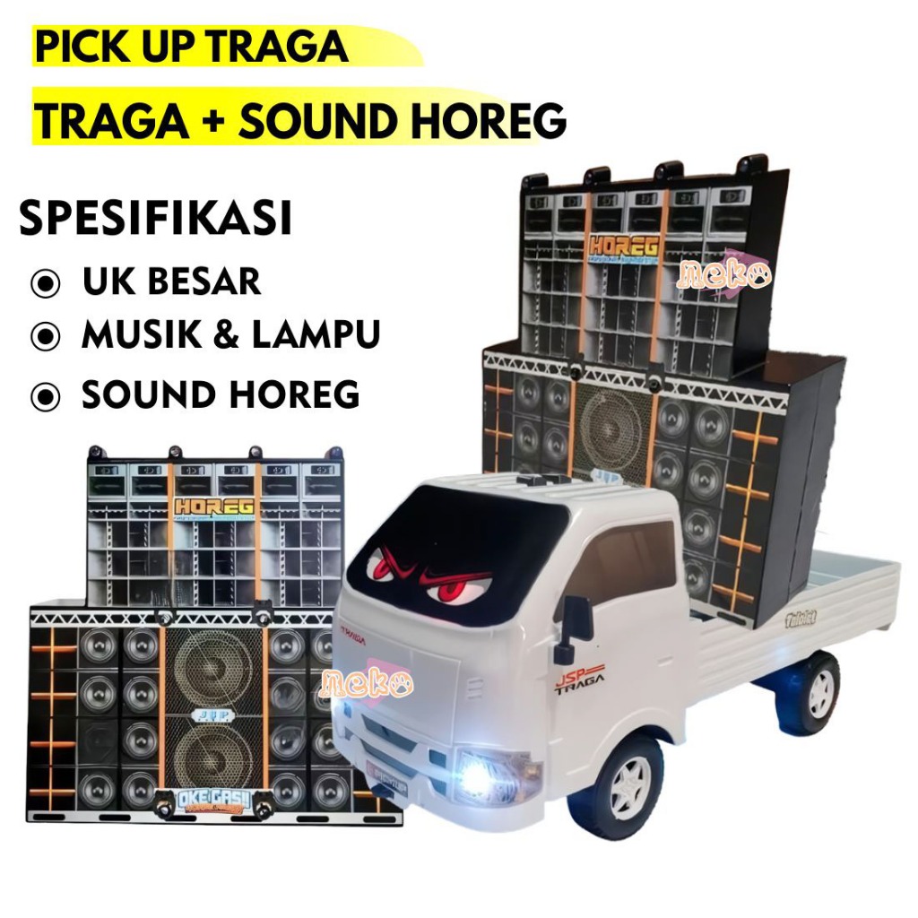 miniatur pickup TRAGA MAINAN PICK UP ISUZU TRAGA FULL MUSIK DAN LAMPU