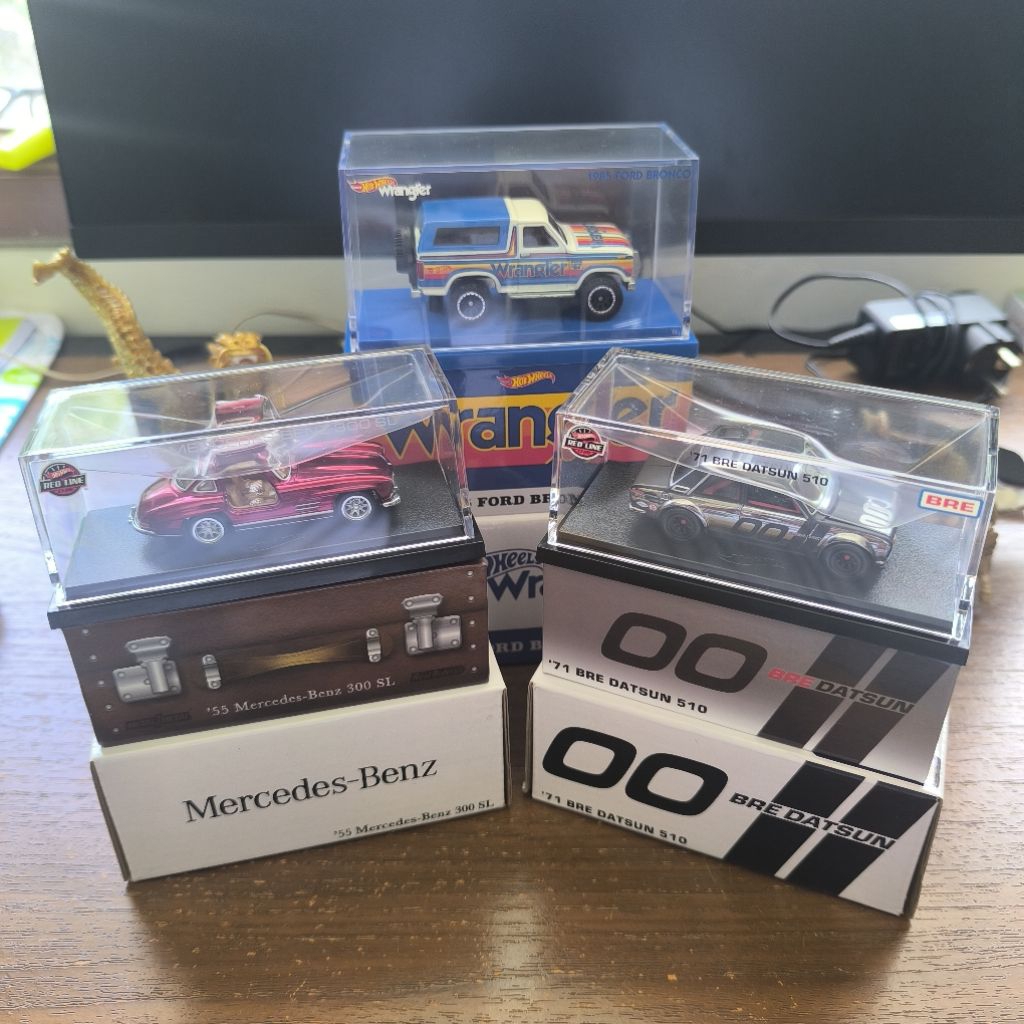 HOTWHEELS RED LINE CLUB RLC WRANGLER BMW M3 MERCEDESBENZ
