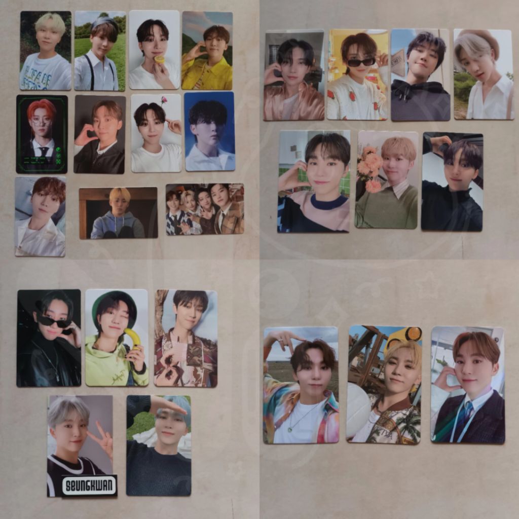 [CLEARANCE SALE] Photocard PC Seventeen Jeonghan Joshua Jun Junhui Woozi The8 Minghao Seungkwan Goma