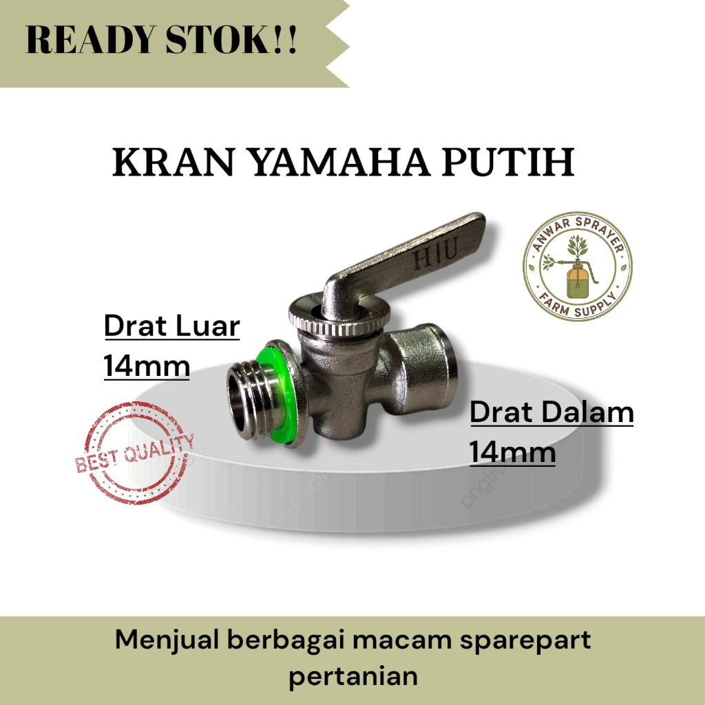 KRAN YAMAHA PUTIH | STOP KRAN SPRAYER SEMPROTAN DRAGON STAR