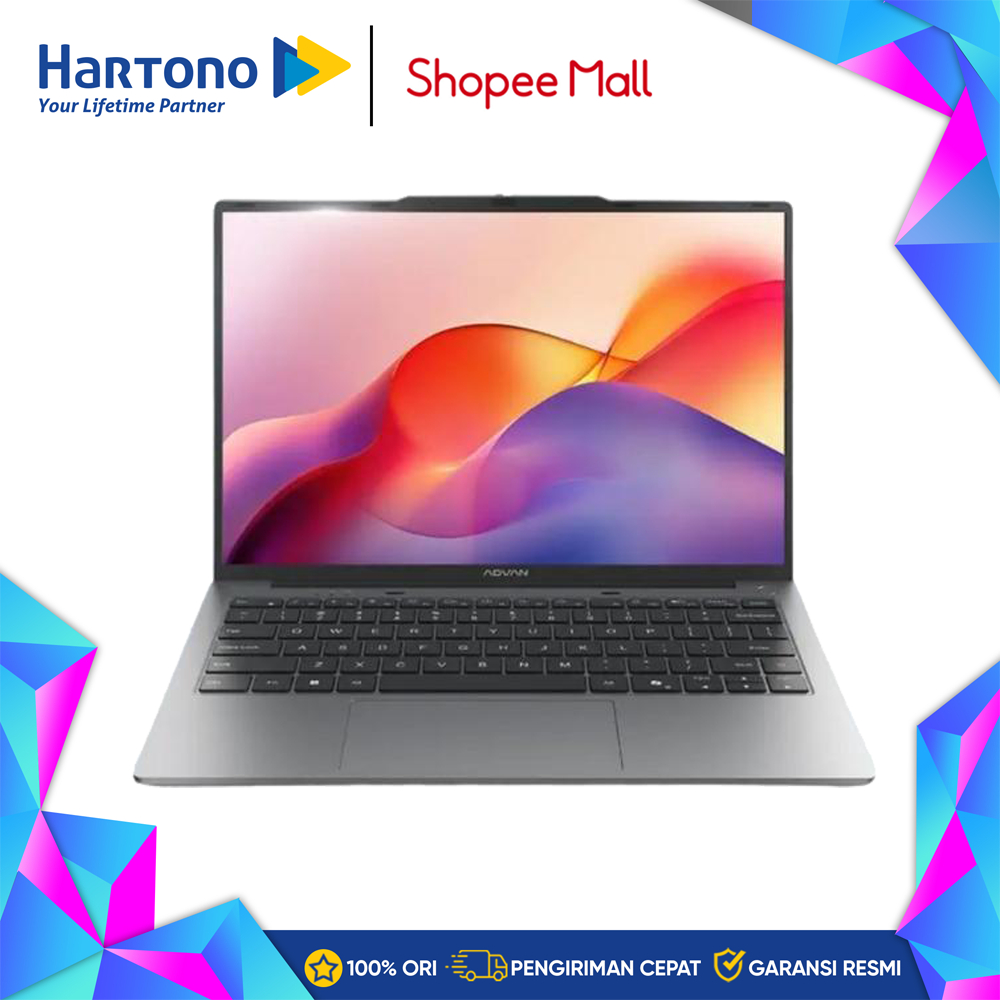 Advan Workmate Laptop Notebook Intel Core I3-1215U WORKMATE_I3GREY