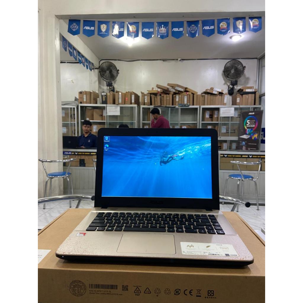 ASUS X441B AMD A6 RAM 4GB SSD HDD 1TB LAYAR 14"INCH SECOND GARANSI