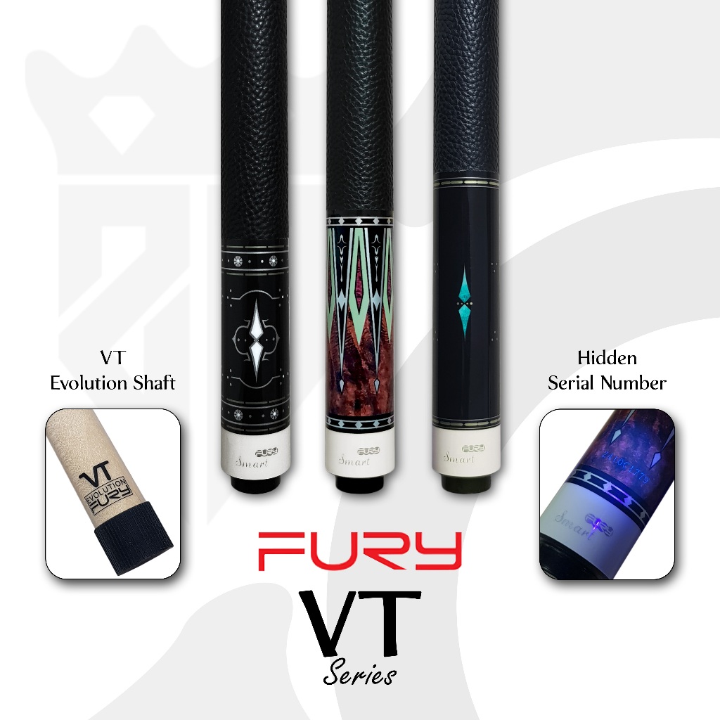 FURY VT Series Stick Billiard Maple Cue Low Deflection/Play Cue Original Fury Stik Biliard