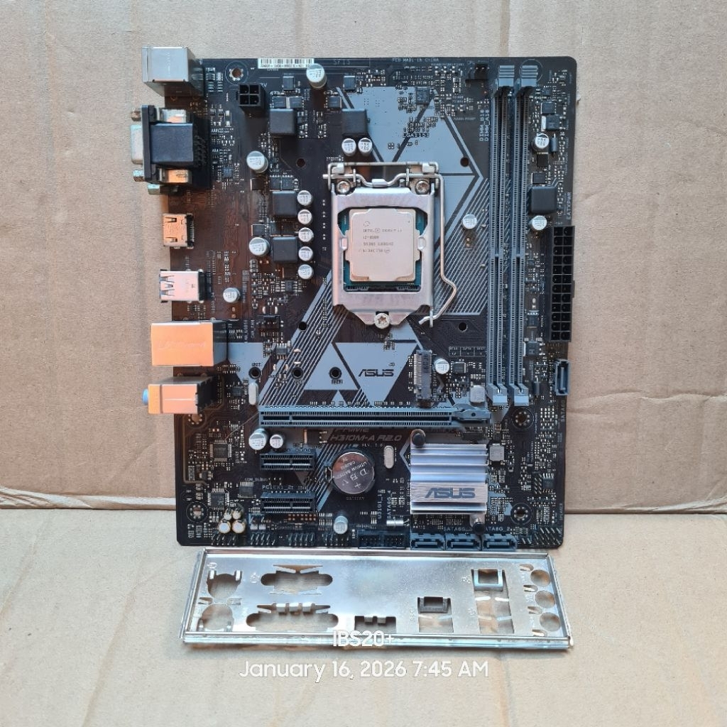 PAKET MAINBOARD ASUS PRIME H310M A DDR4 M-ATX WITH CORE I5 8600K LGA 1151 SUPPORT GEN 8 & 9