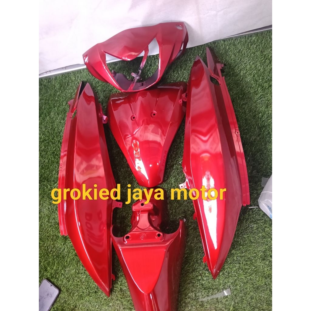 cover paketan body halus Honda spacy karbu spacy fi warna merah