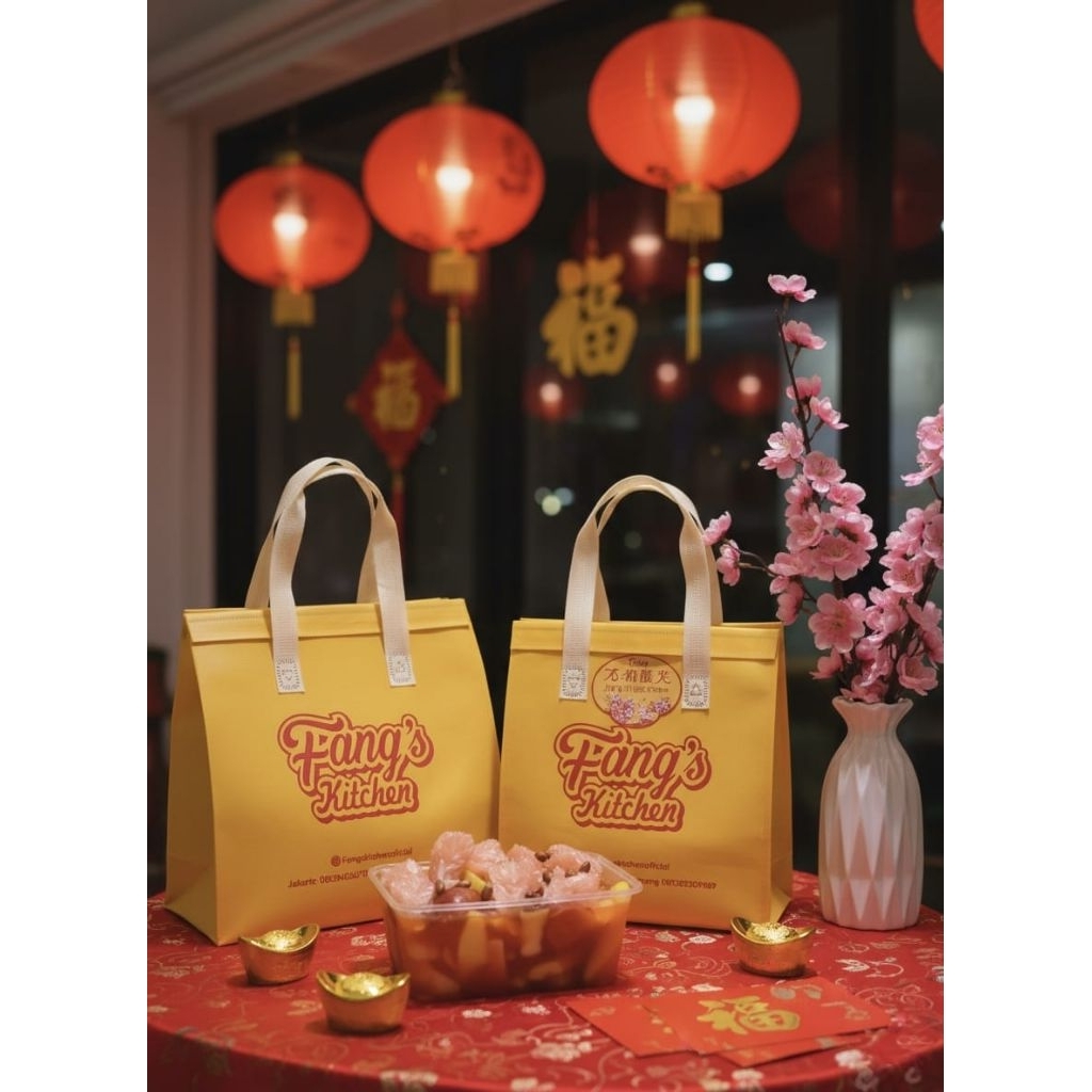 Hampers CNY thermal bag asinan modern