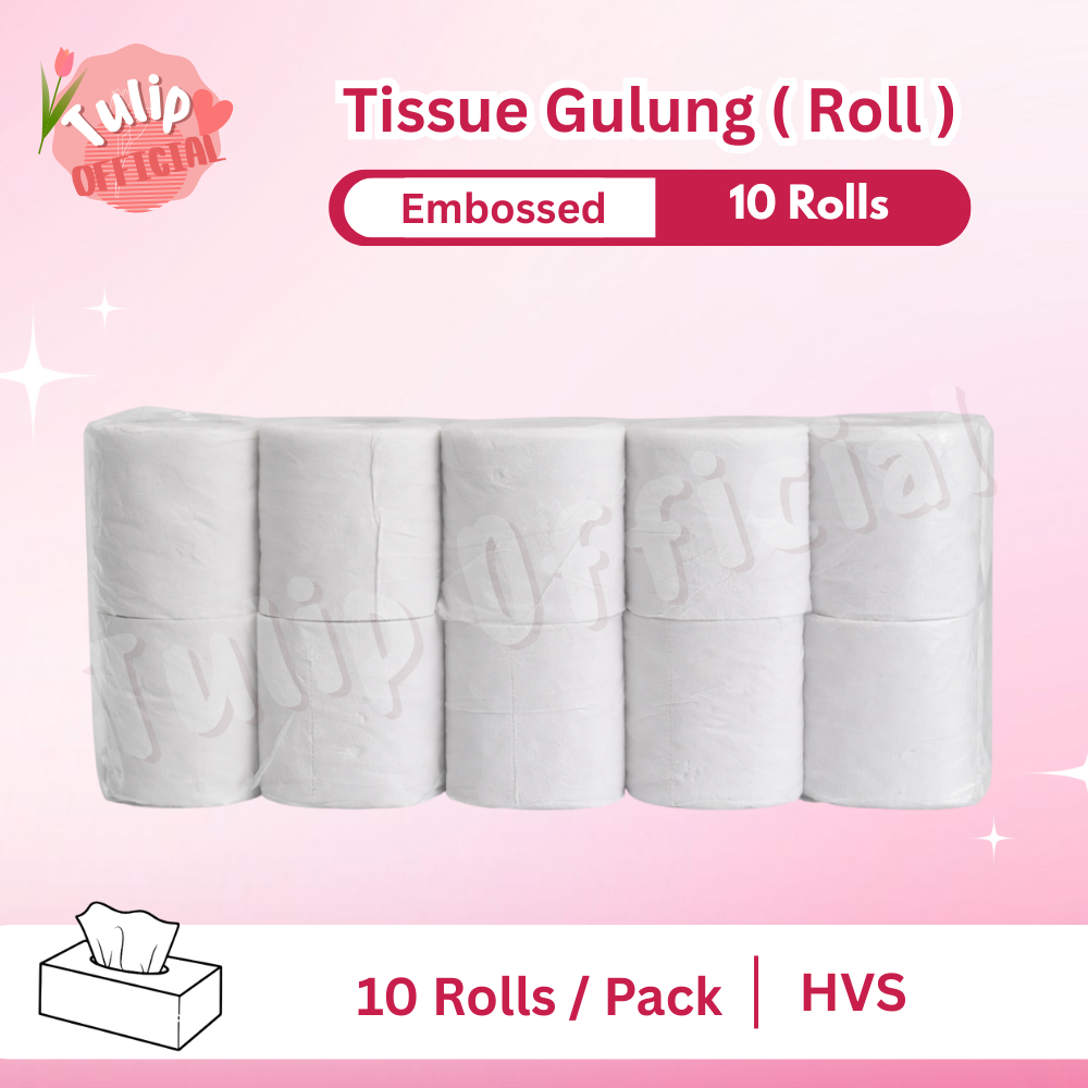 Tisu Tissue HVS Toilet Roll Embossed 500 Gram