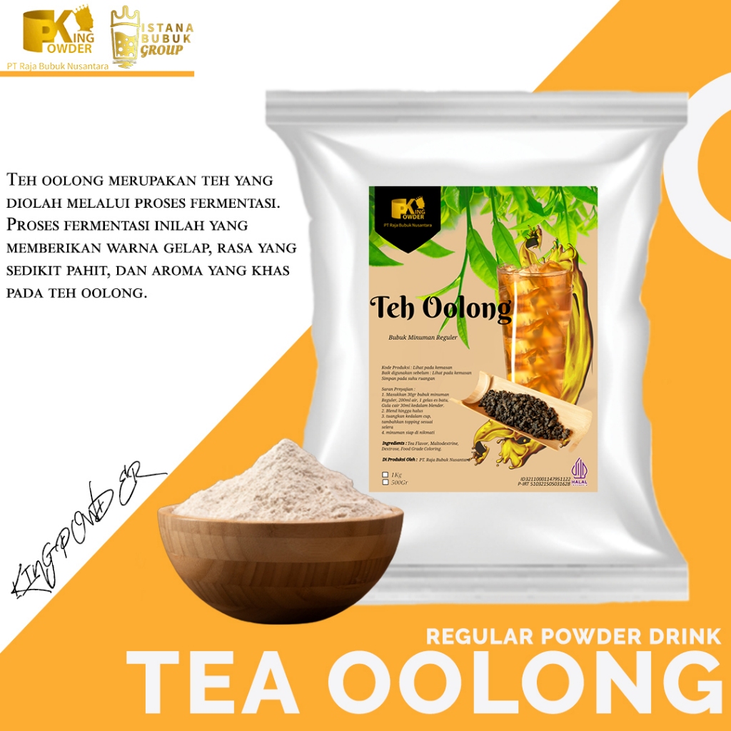 Bubuk Minuman Oolong Tea Powder Drink Oolong Tea Serbuk Minuman rasa Teh Olong