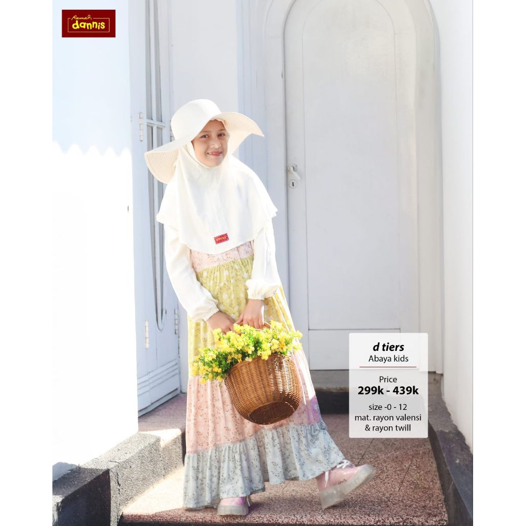 Preloved Dannis D'Tiers free jilbab segiempat