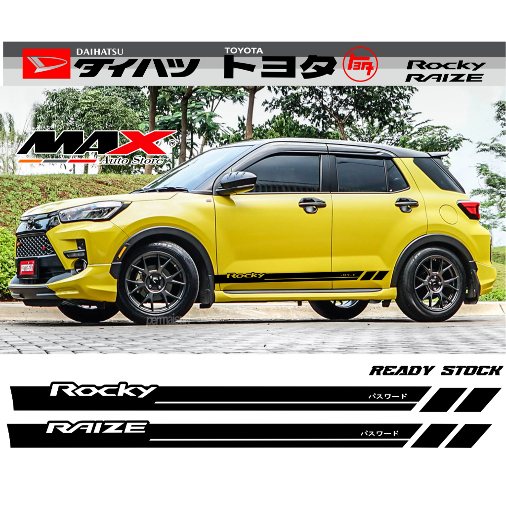 STICKER BODY SAMPING ROCKY RAIZE TERBARU STICKER AKSESORIS ROCKY RAIZE