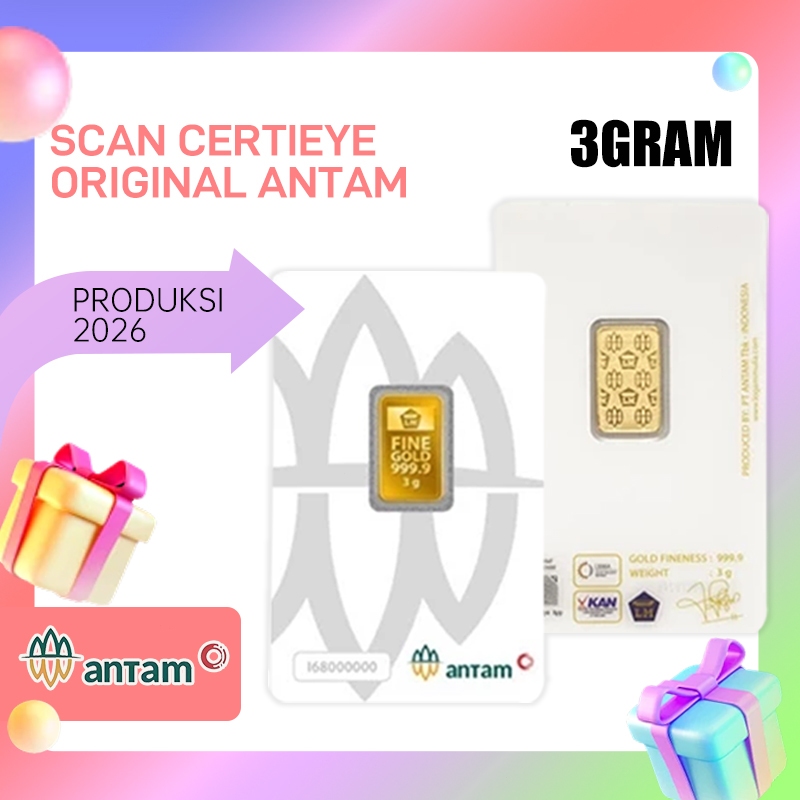 Antam Logam Mulia Emas Antam 3 Gram Emas Logam Mulia Antam 3 Gram