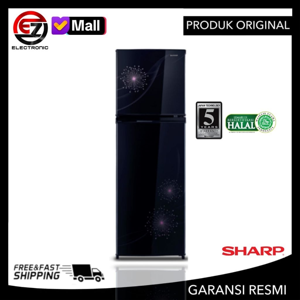 SHARP SJ-317MG Kulkas 2 Pintu 237 Liter SJ 317MG/DB